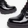 Art. I309019D-100 Women’s Patent Combat Boots  - Nerogiardini
