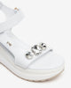 Art. E410685D-707 Sandales en cuir et tissu technique pour femmes