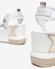Art. E410685D-707 Sandales en cuir et tissu technique pour femmes
