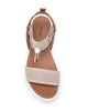 Art. E410701D-660 Women’s Leather and Canvas Sandals