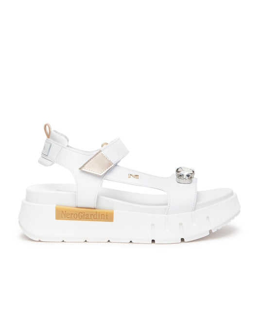 Art. E410707D-707 Women’s Leather and Technical Fabric Sandals