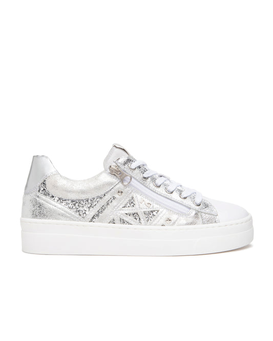 Art. E513010D-707 Women’s Leather and Technical Fabric Sneakers