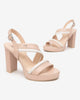 Art. E513352D-614 Sandales en cuir pour femmes
