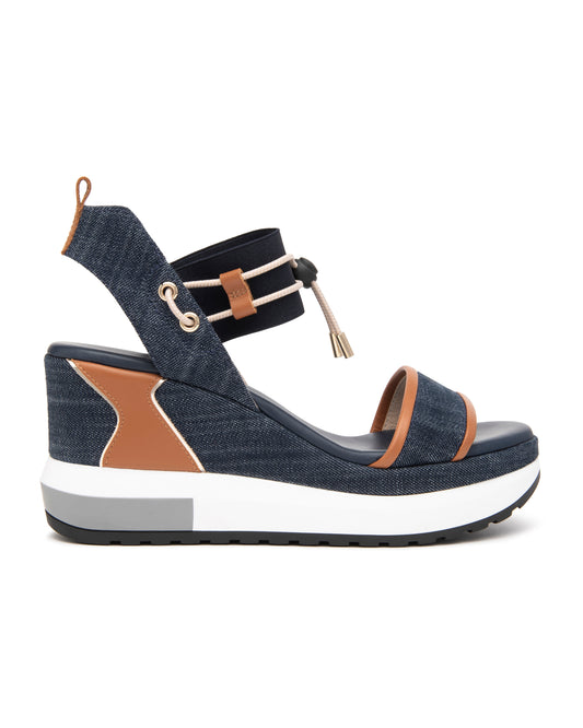 Art. E513600D-214 Women’s Leather and Fabric Sandals