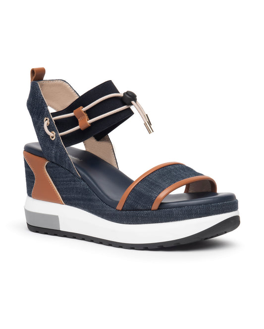 Art. E513600D-214 Women’s Leather and Fabric Sandals