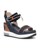 Art. E513600D-214 Women’s Leather and Fabric Sandals