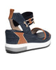 Art. E513600D-214 Women’s Leather and Fabric Sandals