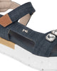 Art. E513691D-214 Women’s Leather and Fabric Sandals