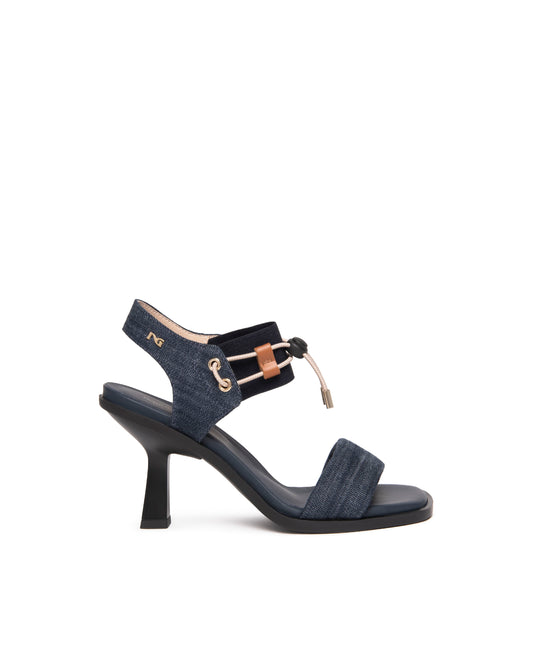 Art. E513721D-214 Women’s Leather and Technical Fabric Sandals