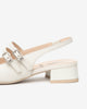 Art. E615502D-614 Women's Leather Slingbacks