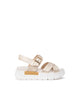 Art. E410707D-707 Sandales en cuir et tissu technique pour femmes