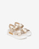 Art. E410707D-707 Sandales en cuir et tissu technique pour femmes