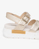 Art. E410707D-707 Sandales en cuir et tissu technique pour femmes