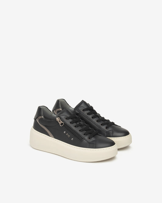 Art. I514212D-100 Women’s Leather and Technical Fabric Sneakers