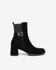 Art. I514310D-100 Women's Suede and Fabric Ankle Boots