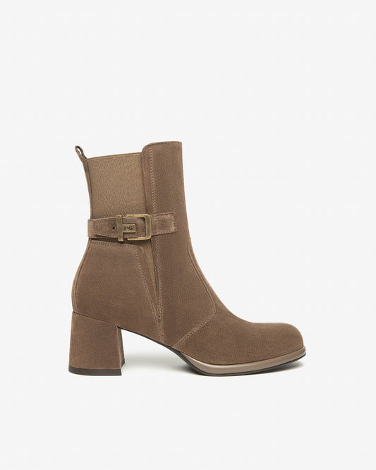 Art. I514310D-427 Women's Suede and Fabric Ankle Boots