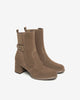 Art. I514310D-427 Women's Suede and Fabric Ankle Boots