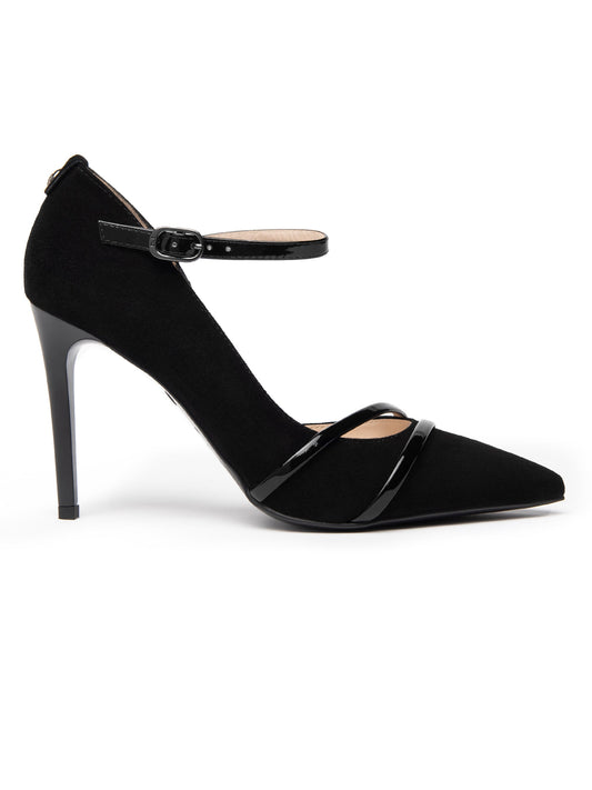 Art. I205570DE-100 Women's Suede and Patent Leather Court Shoes - NeroGiardini - I205570DE_100_1.jpg