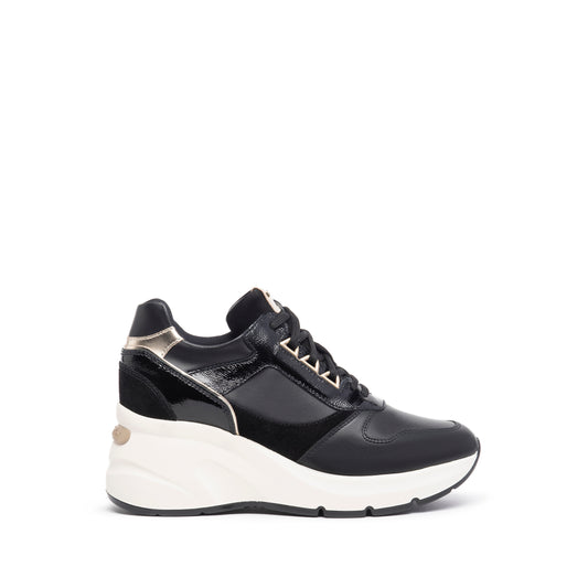 Art. I308310D-100 Women’s Leather and Suede Sneakers  - Nerogiardini