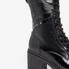 Art. I309019D-100 Women’s Patent Combat Boots  - Nerogiardini